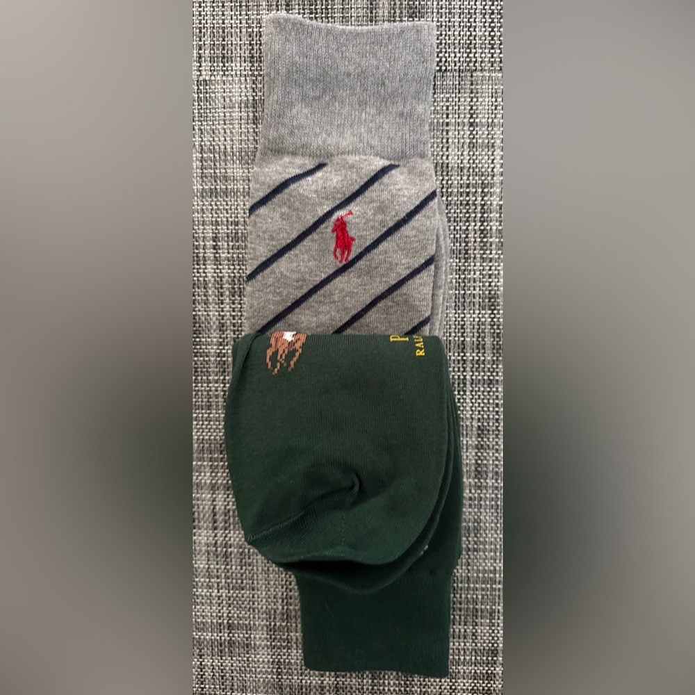 Polo by Ralph Lauren Black Socks with Polo Player Design - Picture 3 of 5